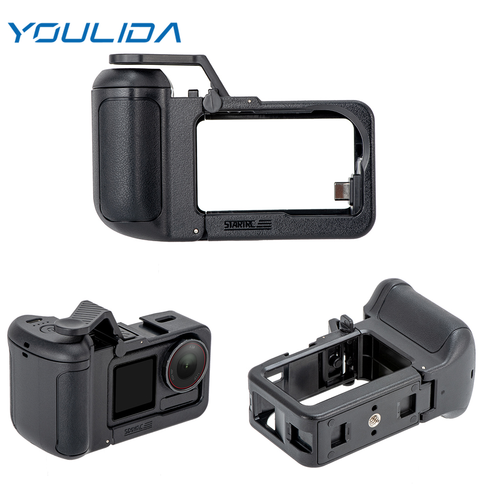 Camera Battery Grip - กริปแบตเตอรี่เสริมสำหรับ DJI Action 5 Pro อุปกรณ์ถ่ายภาพ