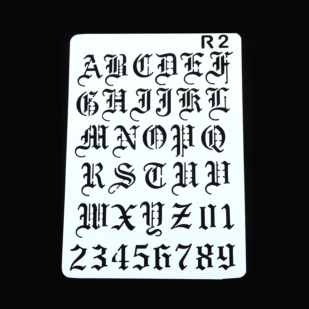 Photography Font - New Hollow Layering Stencils ภาพวาด Scrapbooking