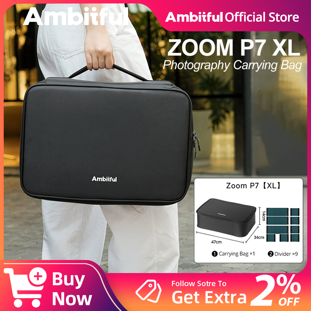 Photography Zoom - กระเป๋าเก็บอุปกรณ์ถ่ายภาพ Ambitful ZOOM P7II XL กระเป๋าเดินทางสำหรับกล้อง