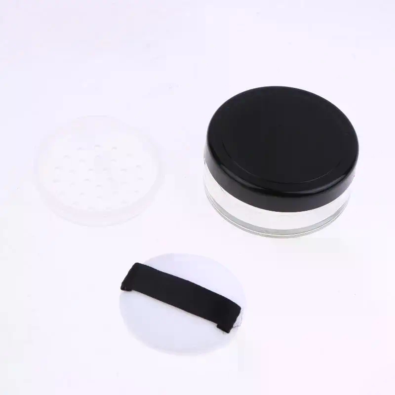 Beauty Dish Softbox - ตลับแป้งพลาสติกพกพา 5 กรัม แบบมีตะแกรง พร้อมพัฟ สำหรับใส่แป้งฝุ่น
