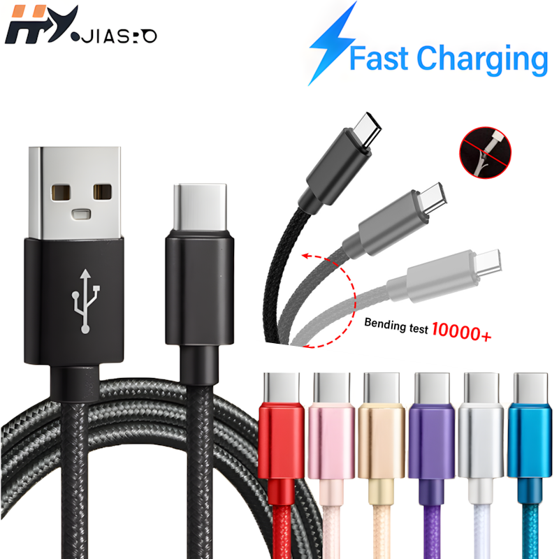 Photography Kit Xiaomi - สายถักไนลอน USB เป็น Type C สำหรับ