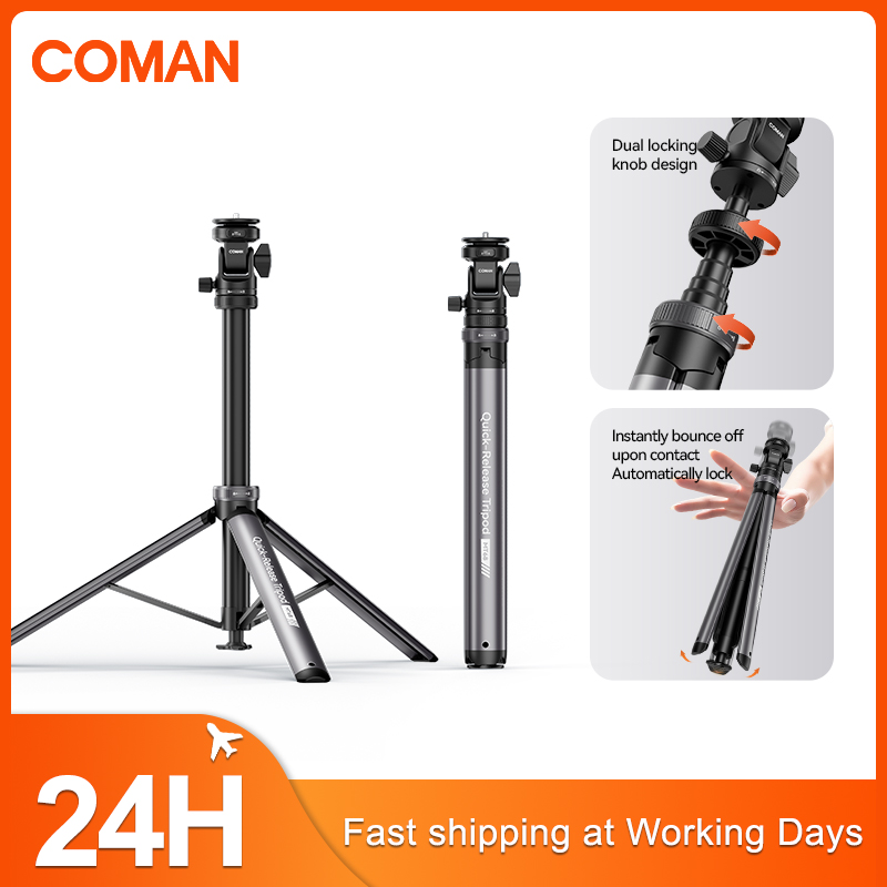 Photography Zoom - ขาตั้งไฟ COMAN MT68 แบบปลดเร็วเพียงคลิกเดียว สำหรับไฟถ่ายภาพ กล้อง