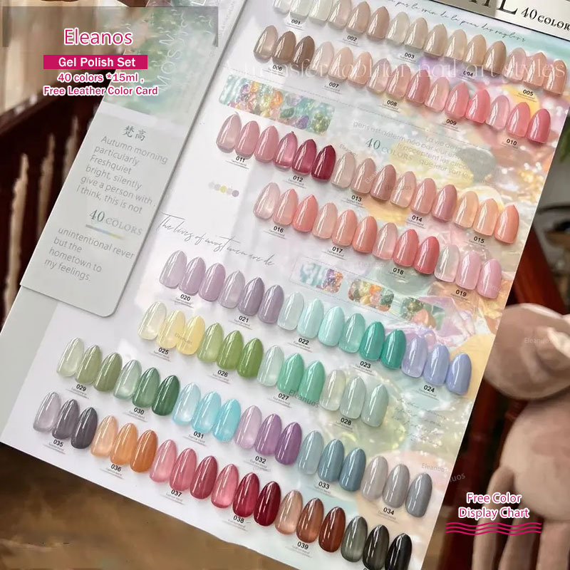 Color Checker Card - Eleanos 40 สี 15ml Jelly GEL