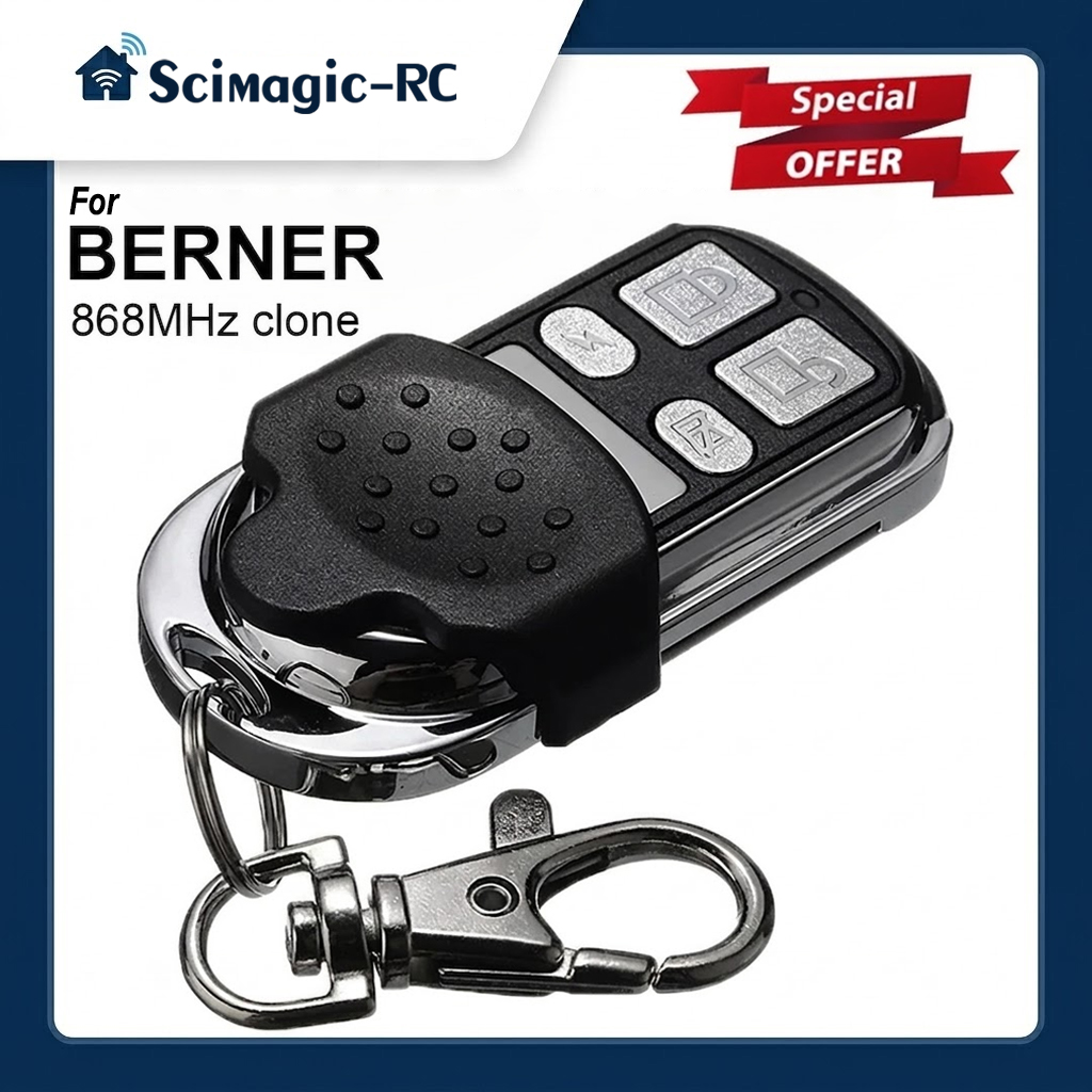 Remote Shutter Release - Berner 868 Mhz ประตูโรงรถรีโมทคอนโทรล BHS211 BHS221