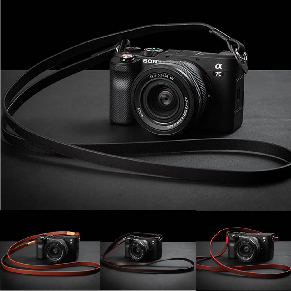 Camera Strap Leather - ของแท้หนังกล้องสายคล้องไหล่เข็มขัดสำหรับSony Alpha 7C A7C A7SIII A9
