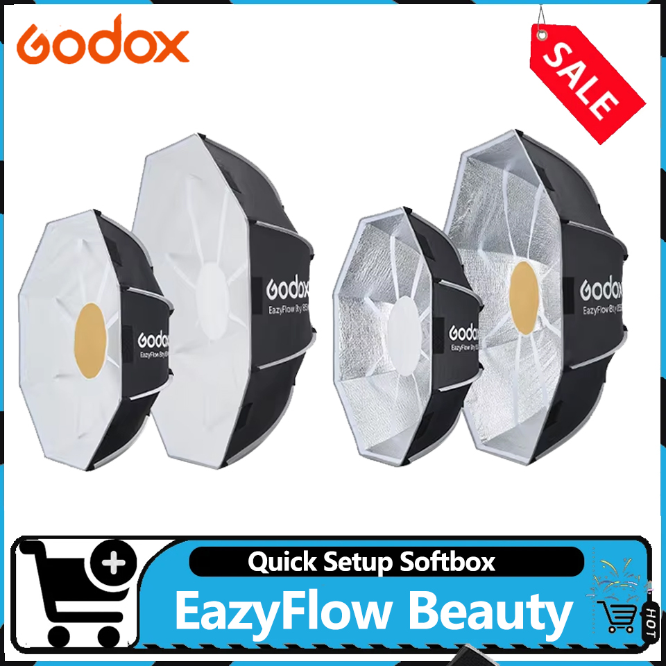 Beauty Dish Softbox - Godox EazyFlow Beauty Dish 65ซม./85ซม. ซอฟต์บ็อกซ์พับได้แบบพกพา