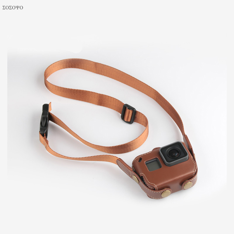 Camera Strap Leather - 3 สีป้องกันกรณี PU กระเป๋าหนังไหล่สายคล้องคอ Lanyard สลิงสำหรับ