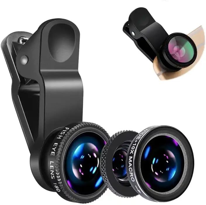 Photography Xiaomi - เลนส์กล้อง 3in1 ฟิชอาย มุมกว้าง ไมโคร สำหรับ
