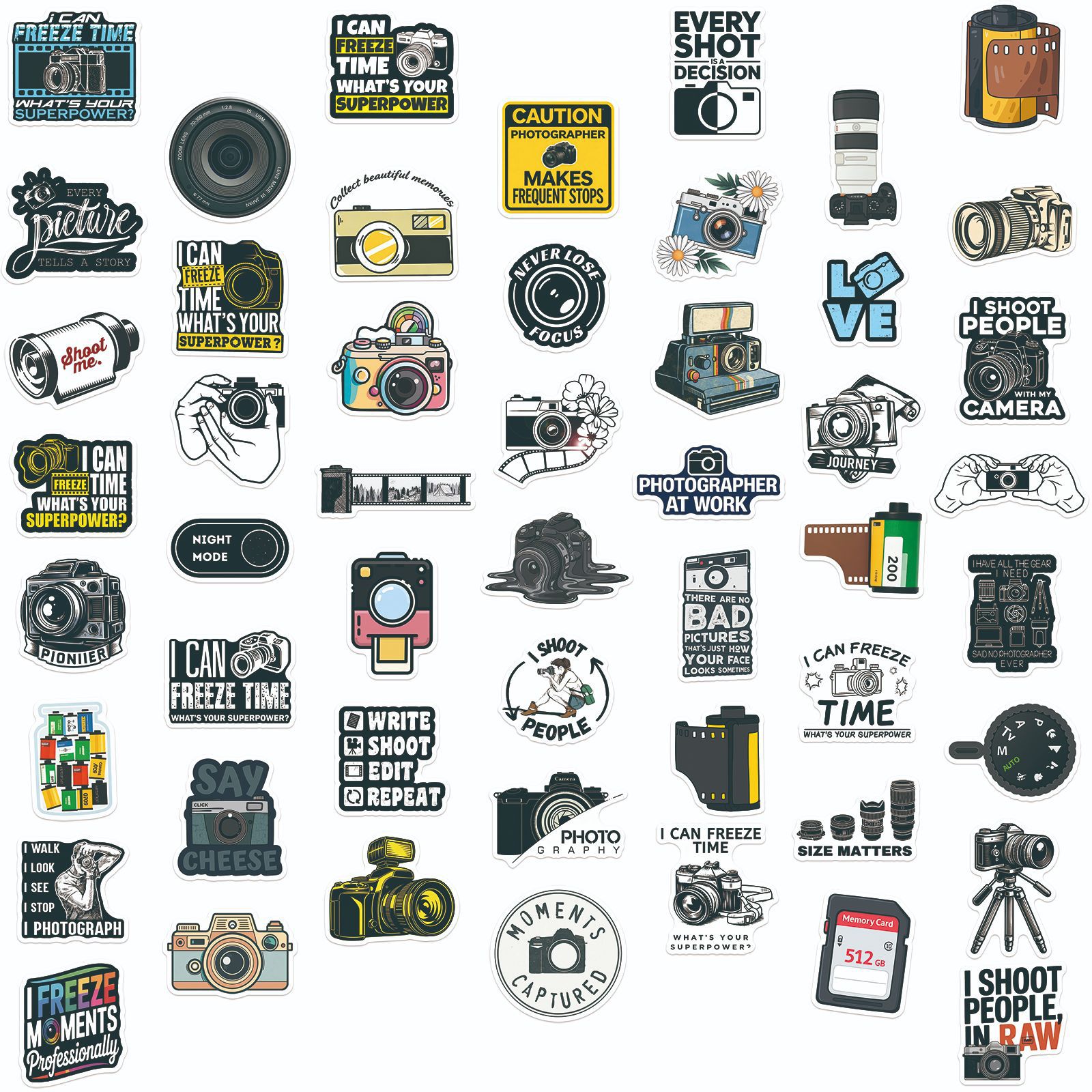สติกเกอร์ลายกราฟฟิตี้กล้องถ่าย - Photography Journal บทวิจารณ์และราคา