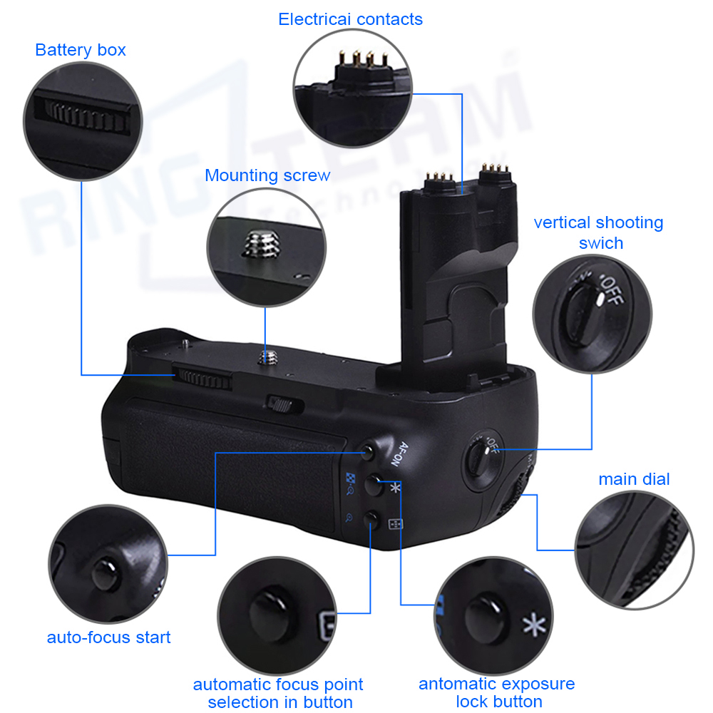 แบตเตอรี่แนวตั้ง Grip BG-E7สำห - Camera Battery Grip บทวิจารณ์และราคา