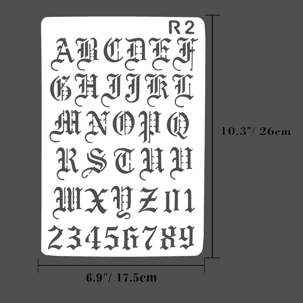 New Hollow Layering Stencils ภ - Photography Font บทวิจารณ์และราคา