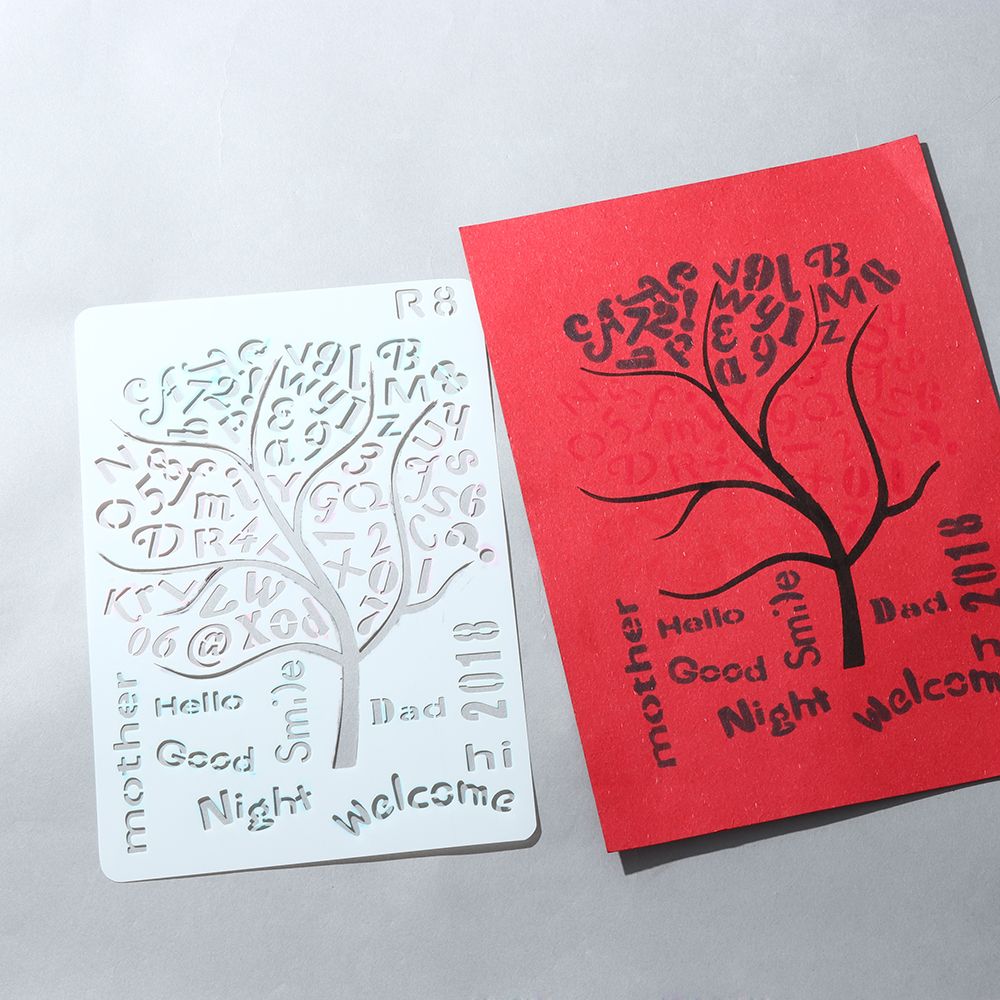 New Hollow Layering Stencils ภ - Photography Font บทวิจารณ์และราคา