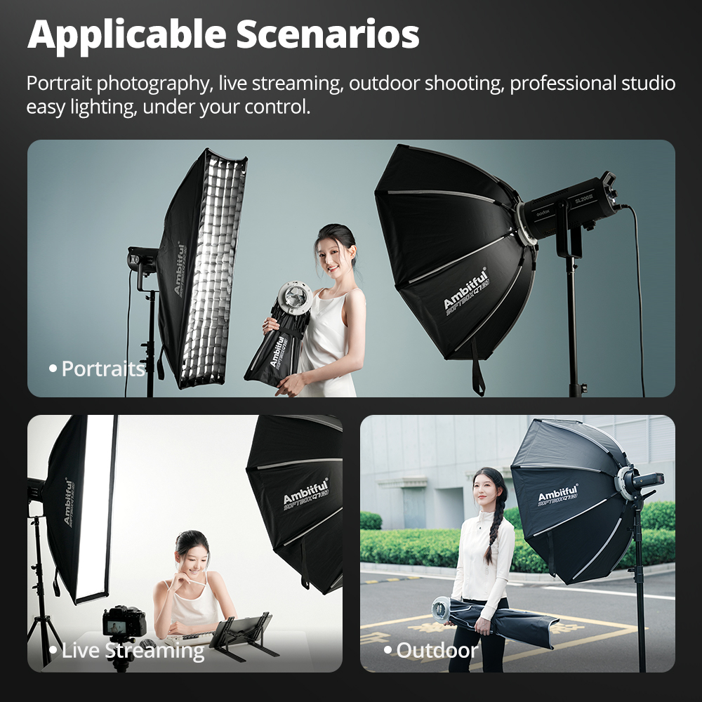 ซอฟต์บ็อกซ์แบบปลดเร็ว AMBITFUL - Beauty Dish Softbox บทวิจารณ์และราคา