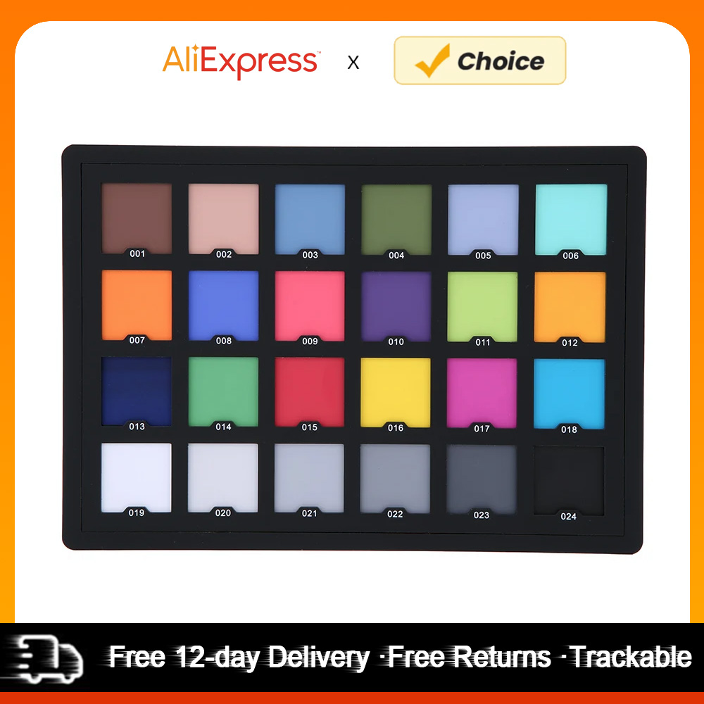 การทดสอบการ์ดสี 24 สีระดับมืออ - Color Checker Card บทวิจารณ์และราคา