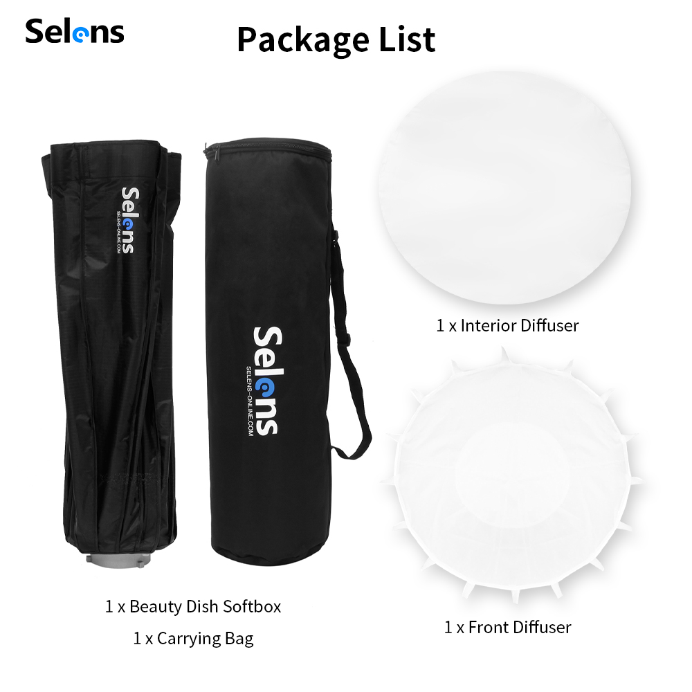 Selens 85ซม.ร่มเรดาร์ Softbox  - Beauty Dish Softbox บทวิจารณ์และราคา