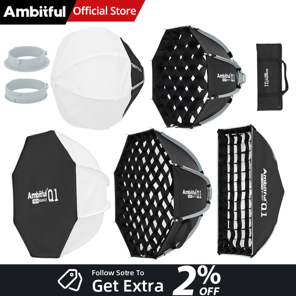 AMBITFUL Q1 มินิ Bowens / GODO - Beauty Dish Softbox บทวิจารณ์และราคา