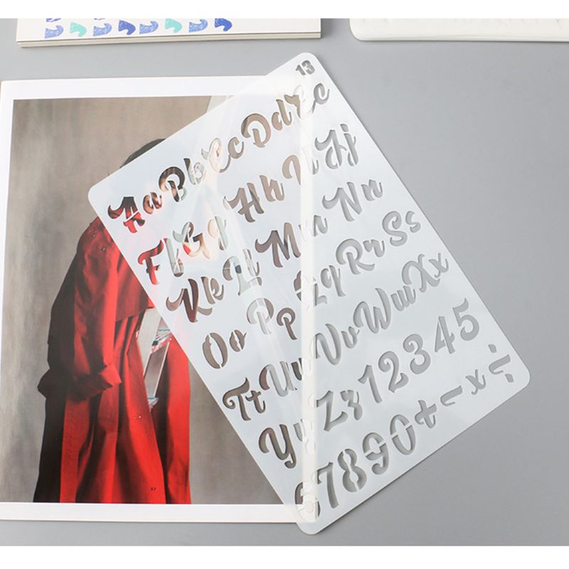 20ชิ้น/เซ็ตลายฉลุตัวอักษรตัวเล - Photography Font บทวิจารณ์และราคา