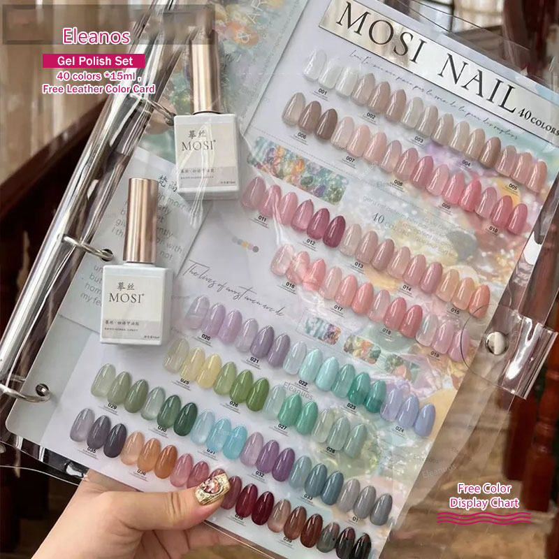 Eleanos 40 สี 15ml Jelly GEL P - Color Checker Card บทวิจารณ์และราคา
