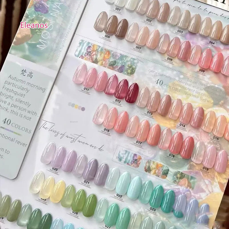 Eleanos 40 สี 15ml Jelly GEL P - Color Checker Card บทวิจารณ์และราคา