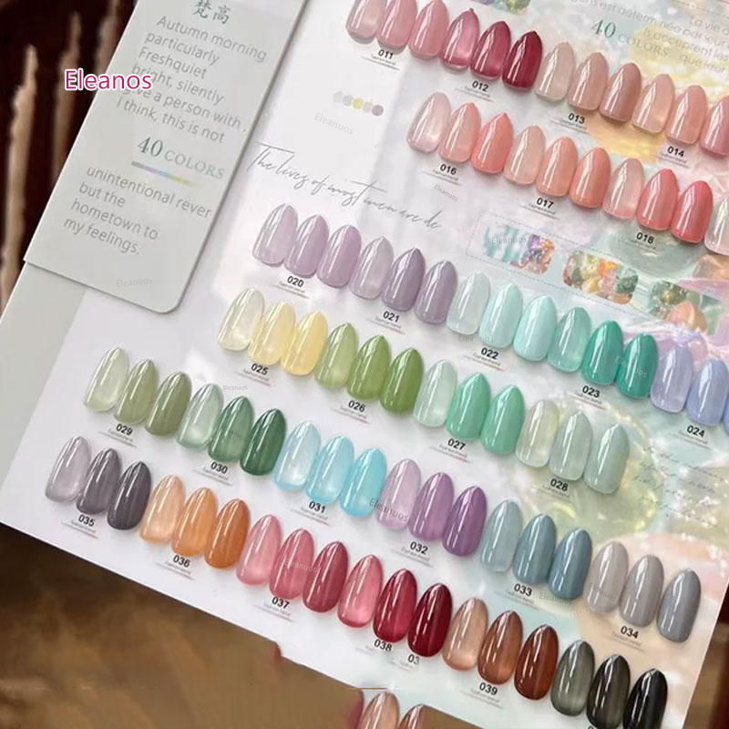 Eleanos 40 สี 15ml Jelly GEL P - Color Checker Card บทวิจารณ์และราคา