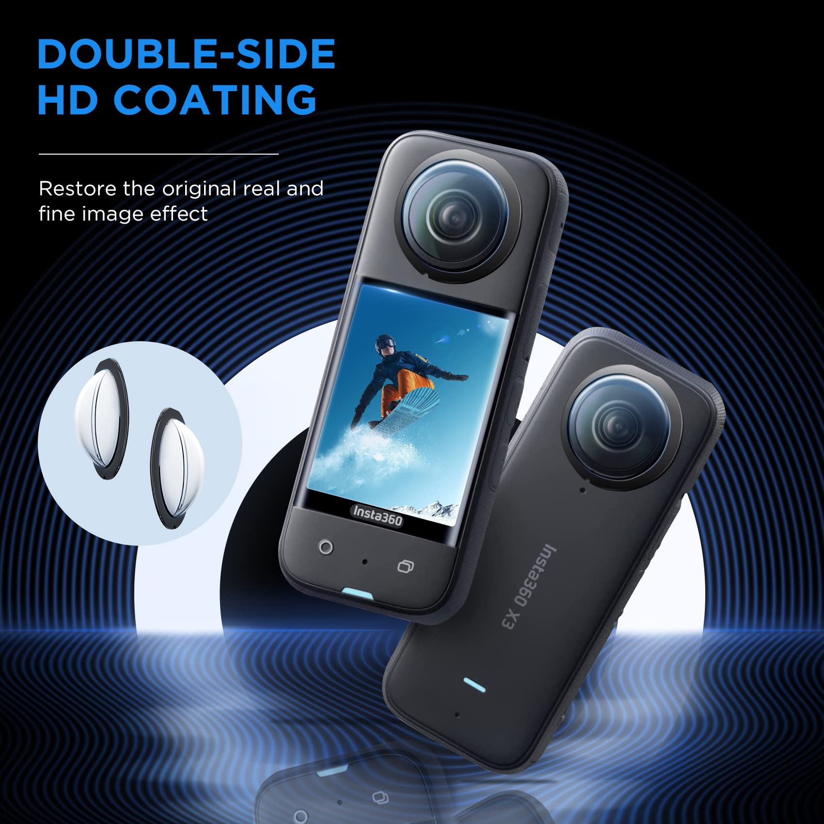 ชุดอุปกรณ์เสริมสำหรับอินสตา 36 - Insta360 Camera X3 บทวิจารณ์และราคา