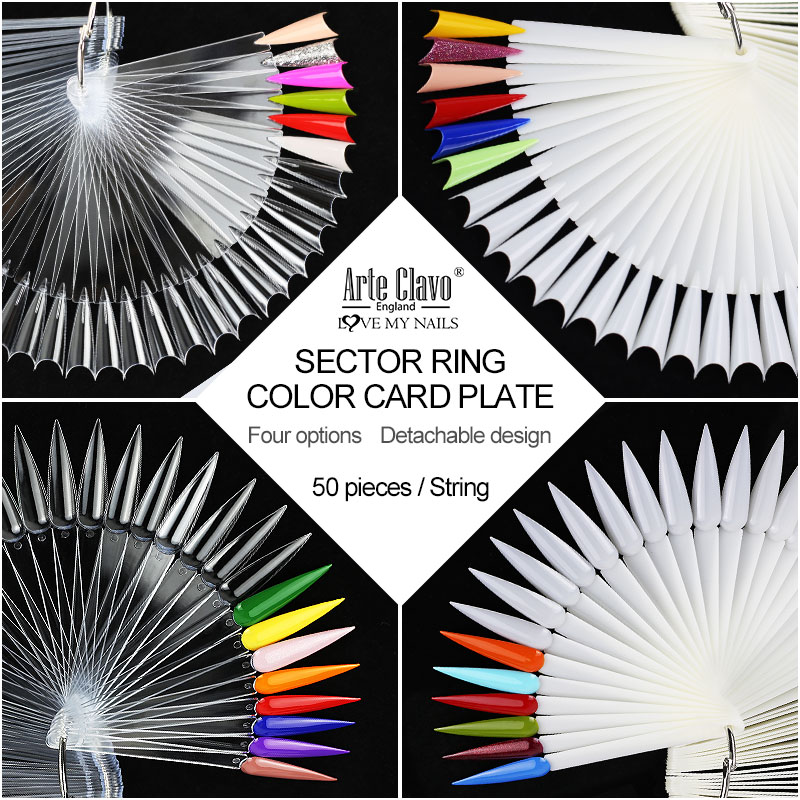 แท่นโชว์เล็บปลอม 50 ชิ้น สีใสธ - Color Checker Card บทวิจารณ์และราคา