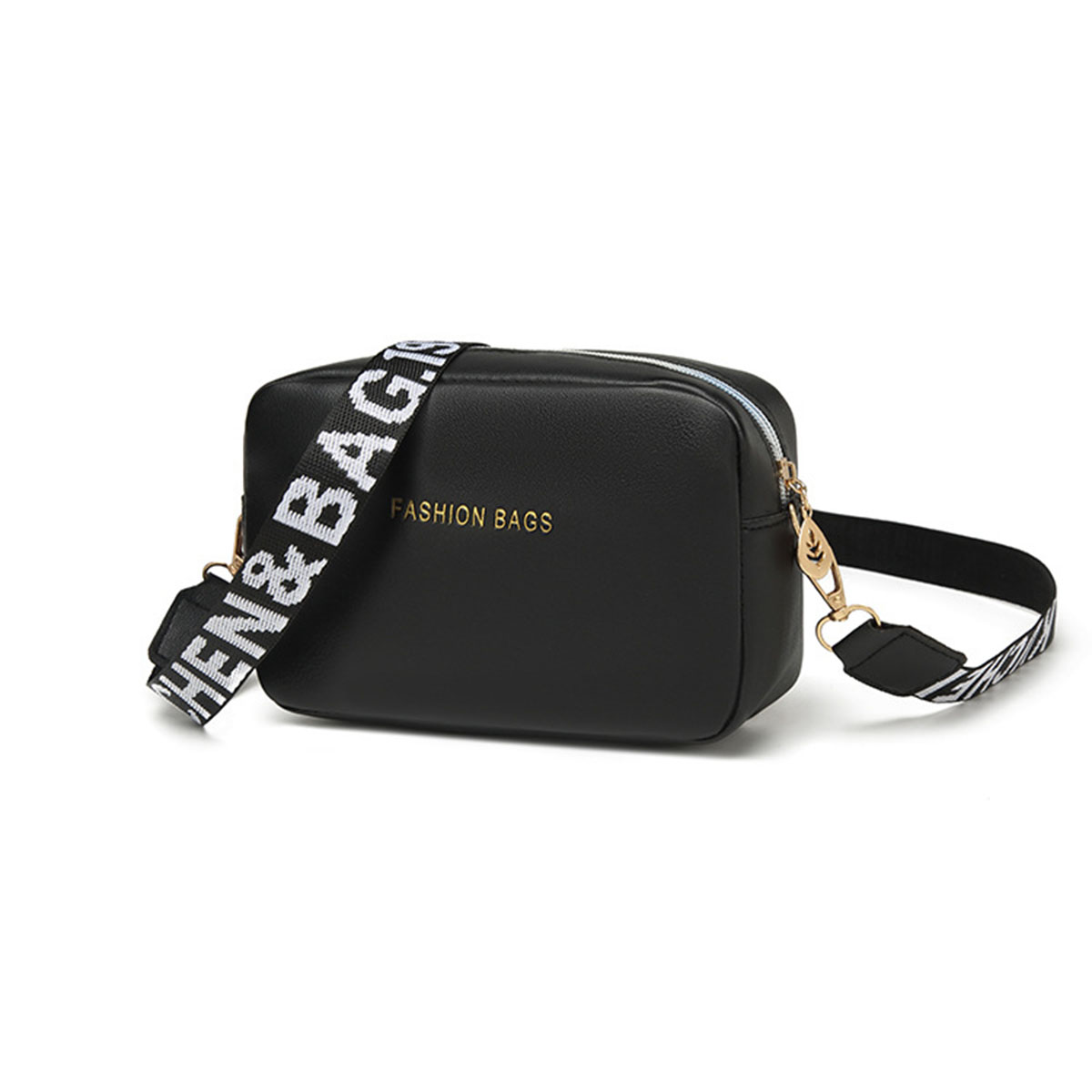กระเป๋าสะพายข้างหนัง PU สีดำสำ - Camera Strap Leather บทวิจารณ์และราคา
