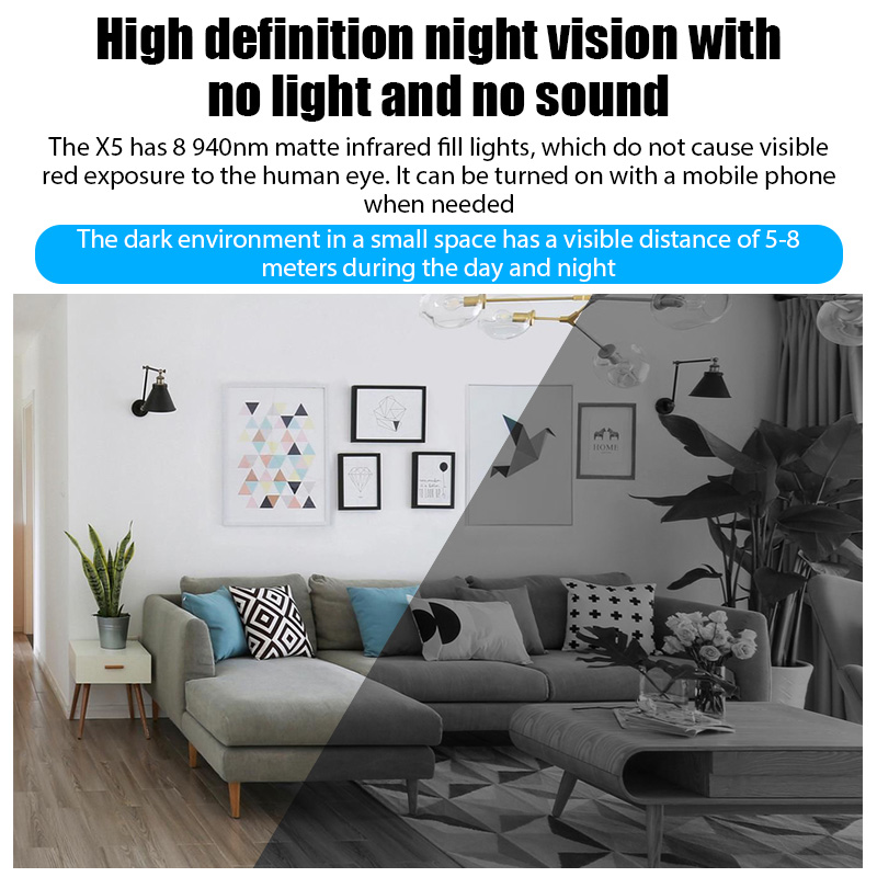 X5 มินิกล้อง HD 1080P Home Sec - Photography Kit Xiaomi บทวิจารณ์และราคา