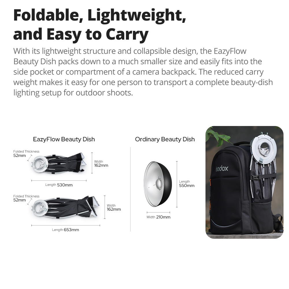 Godox EazyFlow Beauty Dish 65/ - Beauty Dish Softbox บทวิจารณ์และราคา
