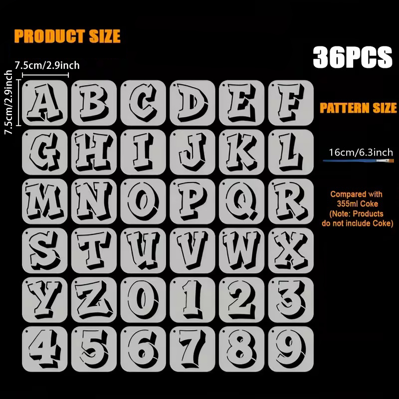 ชุดแม่แบบตัวอักษรและตัวเลขขนาด - Photography Font บทวิจารณ์และราคา