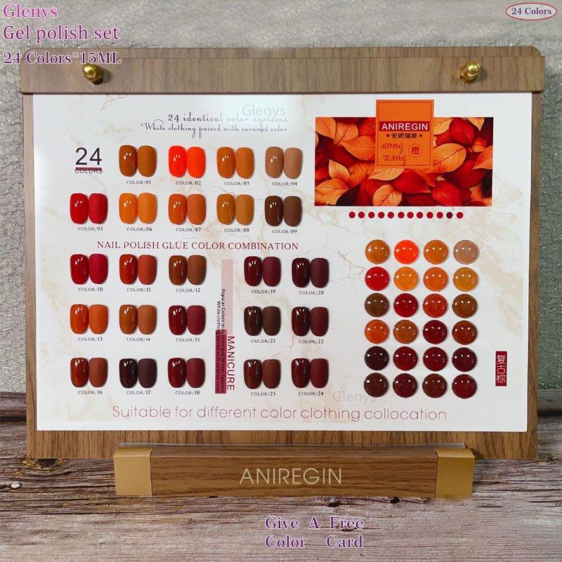 ยาทาเล็บสีน้ำตาลวินเทจ 24 สี ก - Color Checker Card บทวิจารณ์และราคา