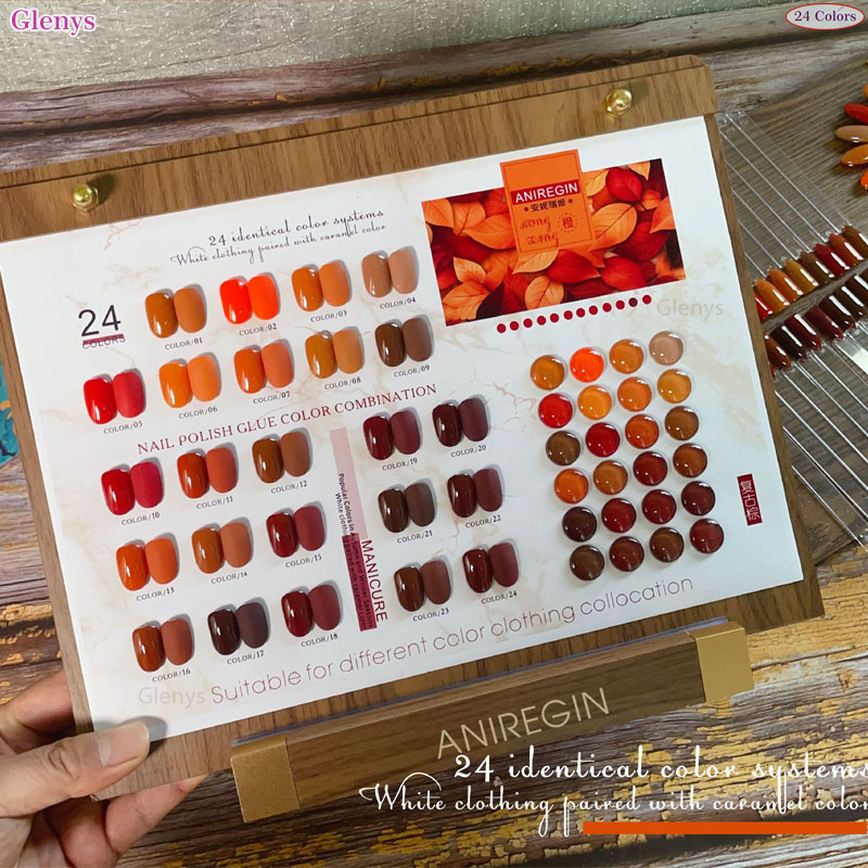 ยาทาเล็บสีน้ำตาลวินเทจ 24 สี ก - Color Checker Card บทวิจารณ์และราคา