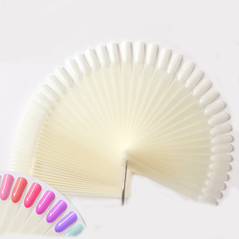4 สี 50 ชิ้นเคล็ดลับเล็บปลอมเล - Color Checker Card บทวิจารณ์และราคา