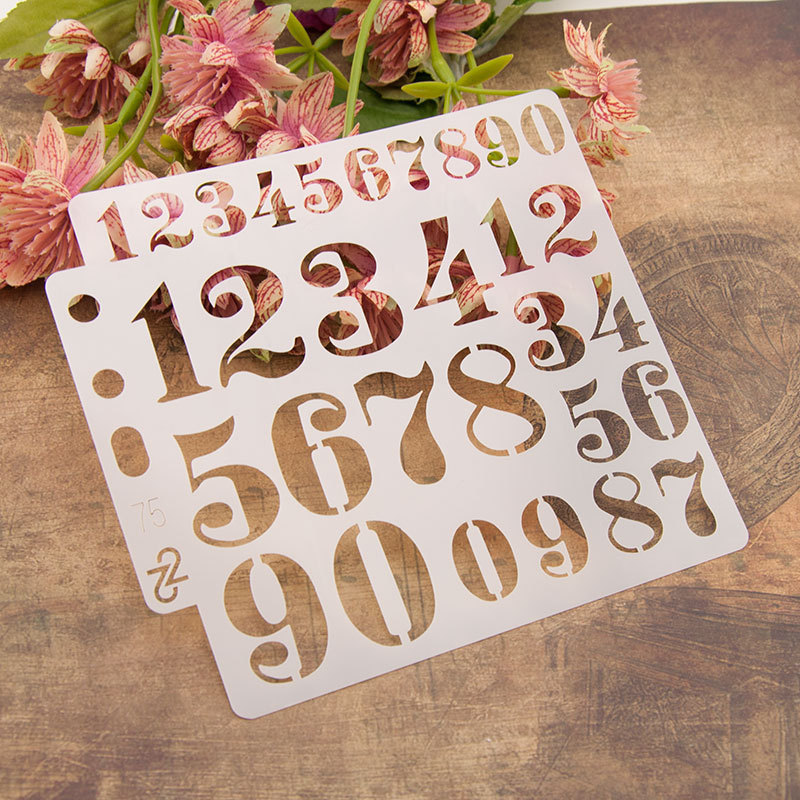 แม่แบบลายฉลุตัวอักษรภาษาอังกฤษ - Photography Font บทวิจารณ์และราคา