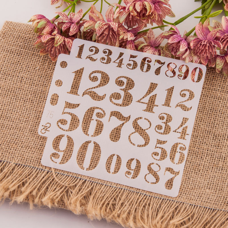 แม่แบบลายฉลุตัวอักษรภาษาอังกฤษ - Photography Font บทวิจารณ์และราคา