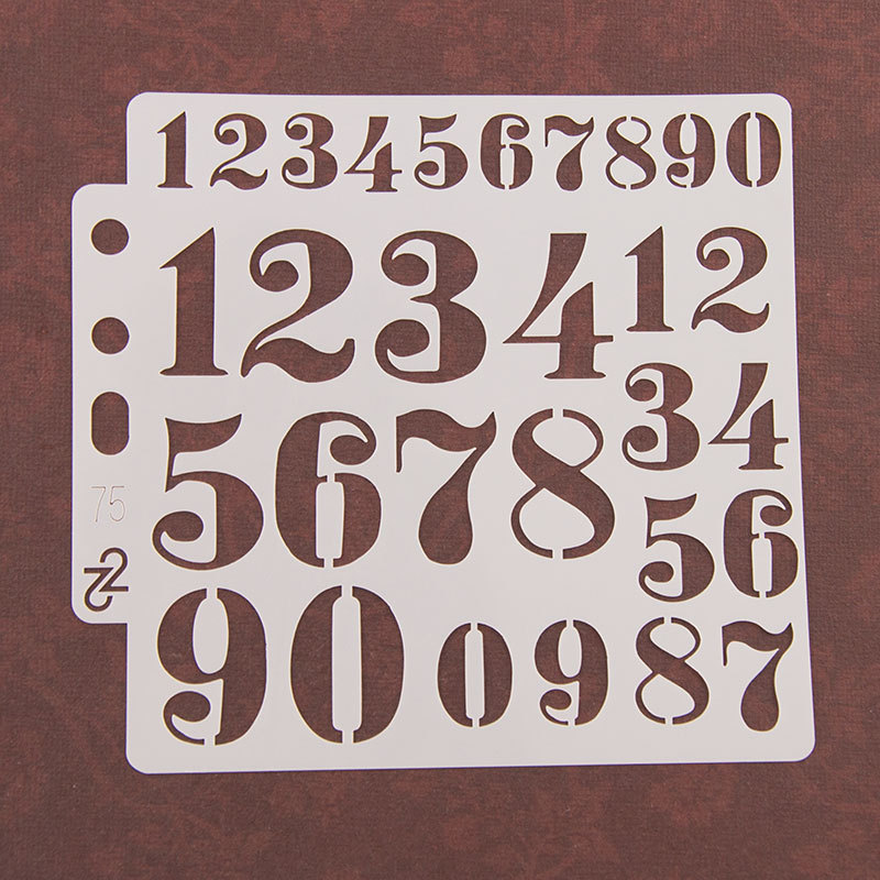 แม่แบบลายฉลุตัวอักษรภาษาอังกฤษ - Photography Font บทวิจารณ์และราคา