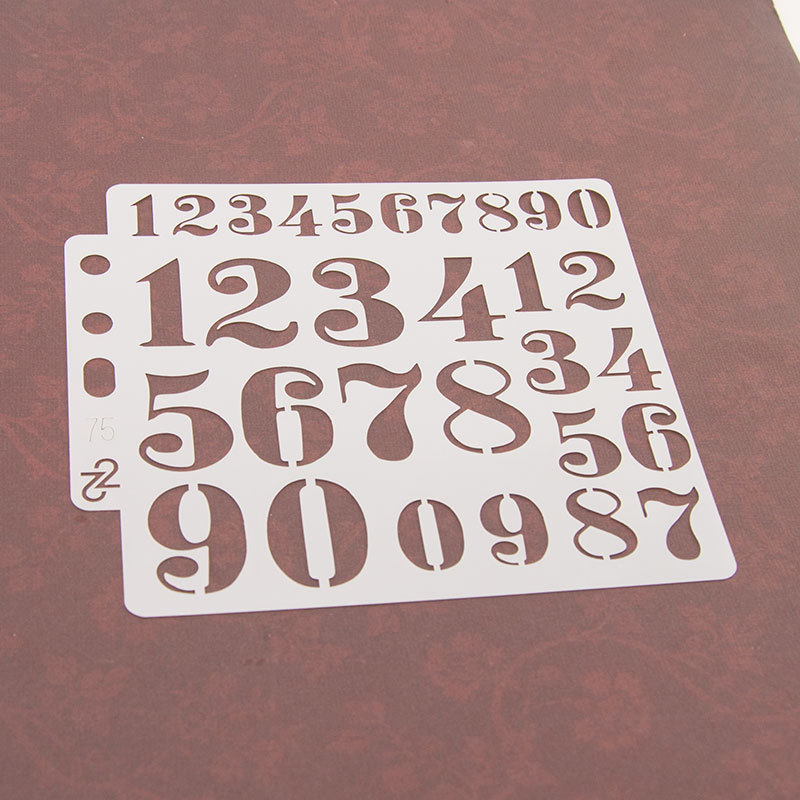 แม่แบบลายฉลุตัวอักษรภาษาอังกฤษ - Photography Font บทวิจารณ์และราคา